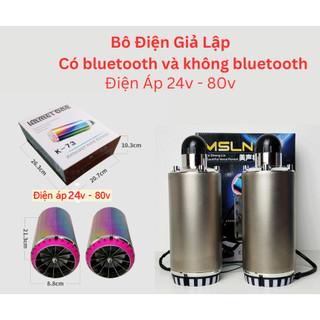 Loa bô xe điện 24v đến 80v, Loa điện mô phỏng tiếng động cơ, bô điện cho xe quảng trường, cukake, drift, cào cào, mini