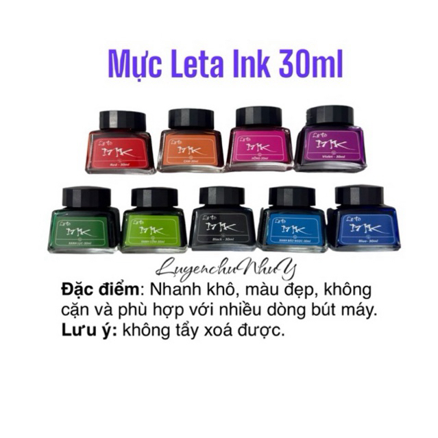 (Mã 20) Mực Leta Ink 30ml