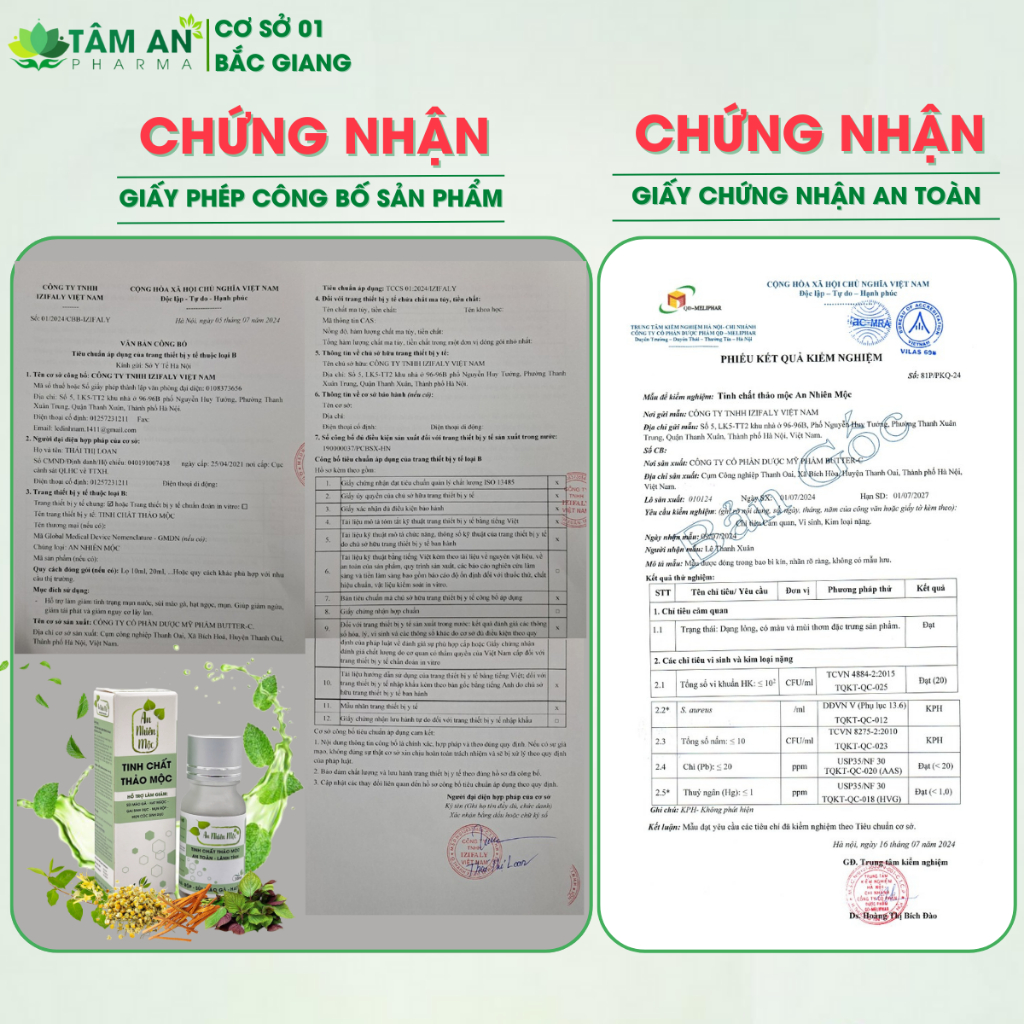 [An Nhiên Mộc] Tinh Chất Thảo Mộc Bôi Sùi Mào Gà, Hạt Ngọc, Gai SD Vùng Da Nhạy Cảm( Che Tên )