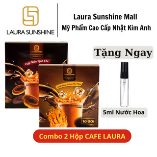 Combo 2 Hộp Cà Phê Nhật Kim Anh Laura Coffee – Hộp 10 Gói | Cà Phê Linh Chi Cà Phê Đông Trùng