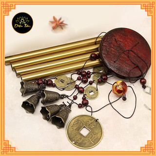 chuông gió phong thủy kim loại hợp mệnh kim, 8 thanh, 10 thanh - shop Diệu Tâm