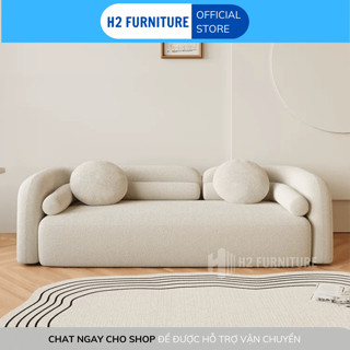  Miễn ship HN  Ghế sofa nỉ Nava cao cấp H2 Furniture đệm lò xo đàn hồi êm ái bảo hành 1 năm 