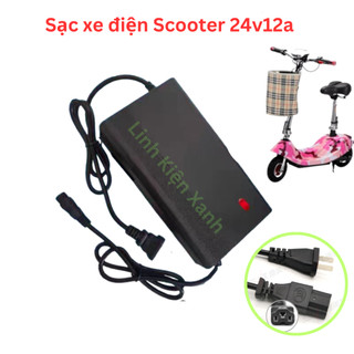 Bộ sạc xe điện mini E-Scooter 24V 12AH ( loại 8 inch và 10 inch )