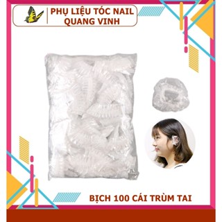   Giá sỉ 8.5k  Bịch 100 cái bao trùm vành tai chống nước khi tắm hoặc làm tóc nhuộm tóc 
