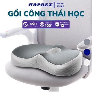 Đệm Ghế Văn Phòng Chống Trĩ Cao Su Non HOPDEX Thoáng Khí Lót Mông Chống Đau Mỏi Lưng