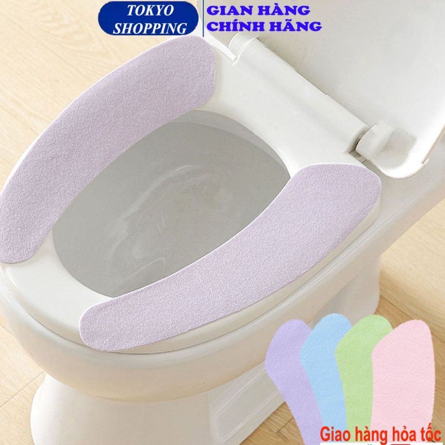 Set 2 miếng dán lót bồn cầu cao cấp