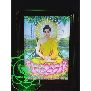 Tranh led Sam Sung Phật Thích Ca