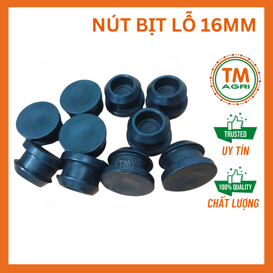 20 cái nút cao su bịt lỗ khoan 16mm dùng trong lắp đặt hệ thống tưới cây