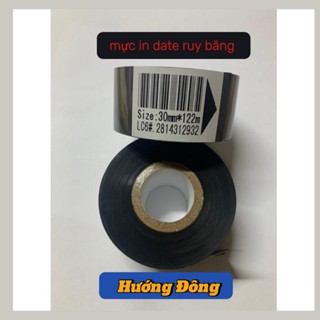 ( combo *10 cuộn) cuộn mực in date ruy băng, mực in date ru ban, mực in ruy băng-ruban 30-35mm