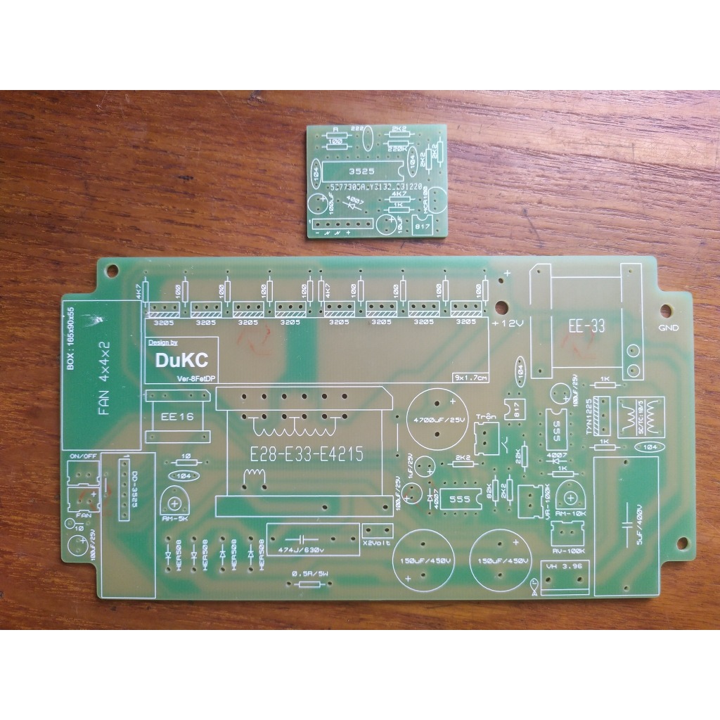 Bo mạch 8Fet băm cách ly 555