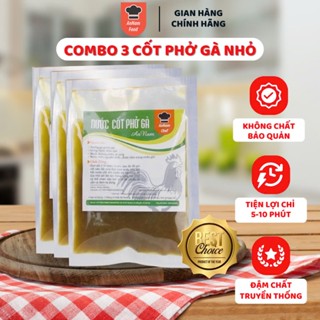 Combo 3 gói nước cốt phở gà AnnamFood, dễ dàng nấu phở ngay tại nhà, gia vị nấu phở gà ngon thượng hạng 140g x 3 gói