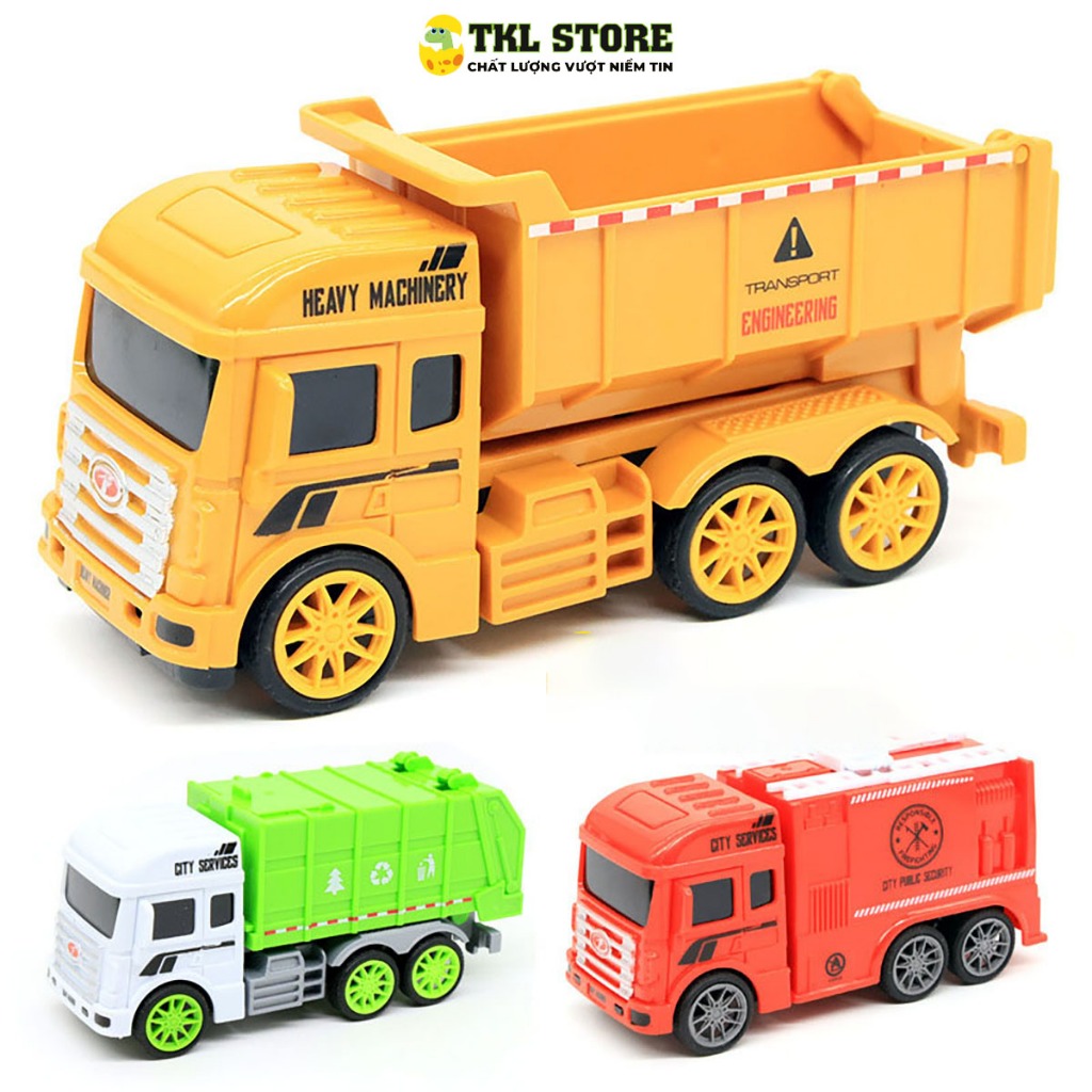 Bộ xe đồ chơi chạy đà nhiều kiểu dáng, chất liệu nhựa an toàn cho bé - TKL STORE