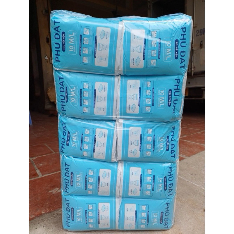 100 bỉm DÁN Phú ĐẠT ,bỉm dán người già việt thái ML 45-75kg