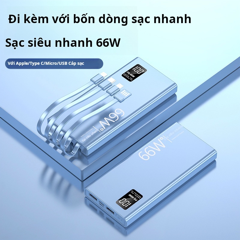 bảo hành 2 năm Pin Sạc Dự Phòng 50000mAh 4 Cổng Ra Màn Hình Led Tiện Lợi Mang Theo