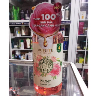 Sữa tắm purite de pro vence hương hoa mẫu đơn 850ml