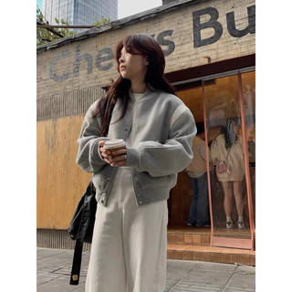  Áo Khoác Bomber Dày Dặn Trần Bông Quả Trám Phong Cách Hàn Quốc - Nho Fashion 