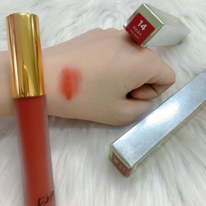 SON KEM LÌ BBIA LAST VELVET LIP TINT #14 CHILL BOSS - MÀU ĐỎ GẠCH 5G