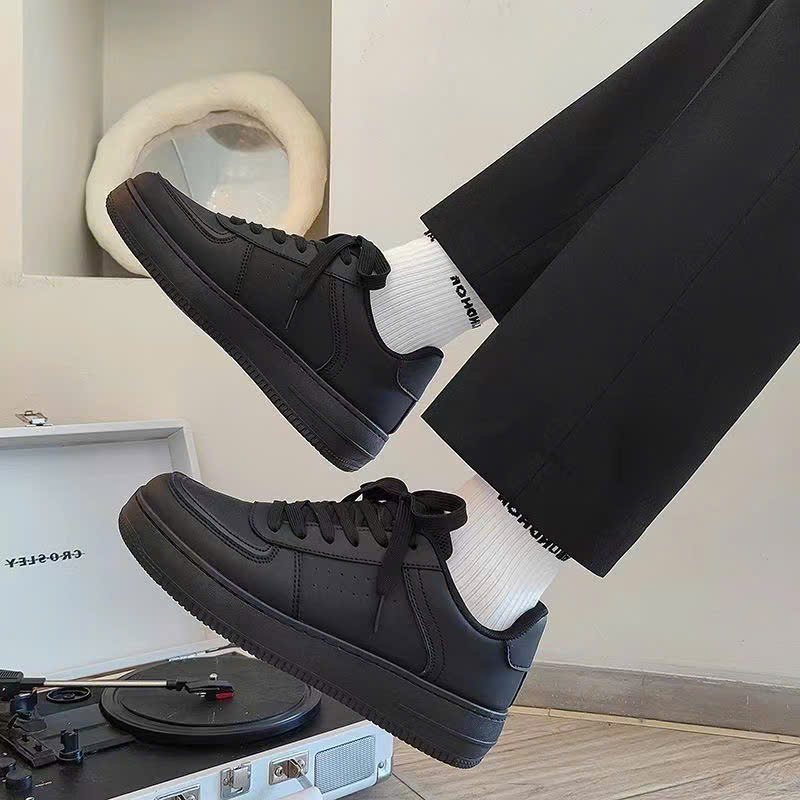 Giày thể thao sneaker nam nữ màu đen, giày chạy bộ, giày học sinh -Fashion 979