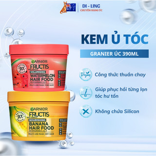  💖BILL ÚC💖 Kem Ủ Tóc Dưỡng Tóc Garnier Fructis Hair Food 350ml Giúp Giữ Màu Nhuộm Tạo Độ Bóng Cho Tóc nó 