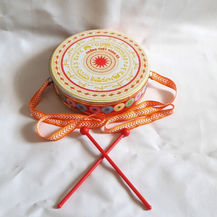 Trống nhỏ nhựa cao cấp 18cm, trống múa lân cho bé (TC04)