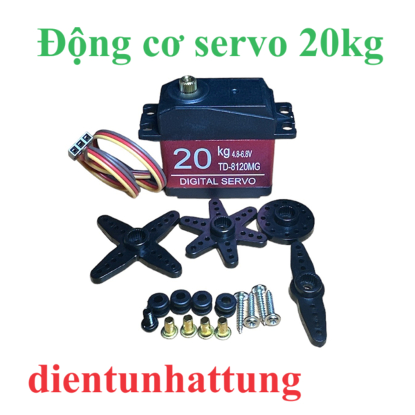 ĐỘNG CƠ SERVO 20KG + 25KG + 30KG + 35KG, ĐỘNG CƠ QUAY GÓC 0 – 180 ĐỘ