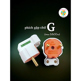 (chân cắm 5ly) Phích Cắm Điện Gập Vuông Góc Siêu Chịu Tải 15A 3000w SOPOKA