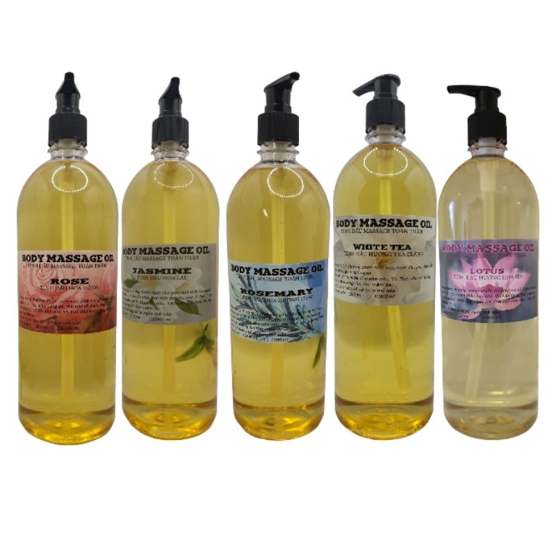 Dầu Massage Body Dành Cho Spa Đông Y Hương Sả Chanh, Sả Gừng, Gừng, Ngãi Cứu,Bạc Hà, Quế, Lavender Dưỡng Sinh Đông Y
