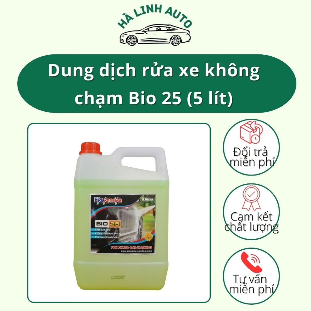 Dung dịch rửa xe không chạm Bio 25 (5 lít)