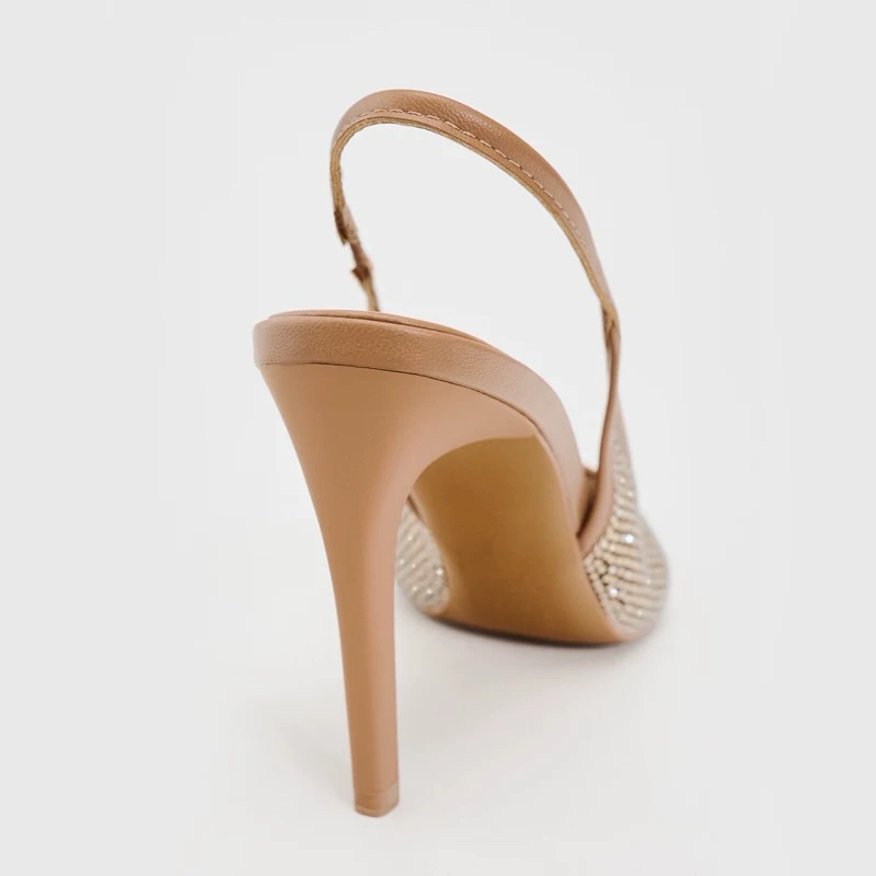 Giày ZR mũi nhọn đính đá hạt lấp lánh dáng (FORM TO)slingback fullbox, tag | BigBuy360 - bigbuy360.vn