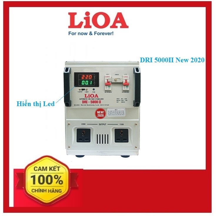 Ổn áp Lioa 1 pha 5KVA dải 90 ( DRI-5000II New 2020)