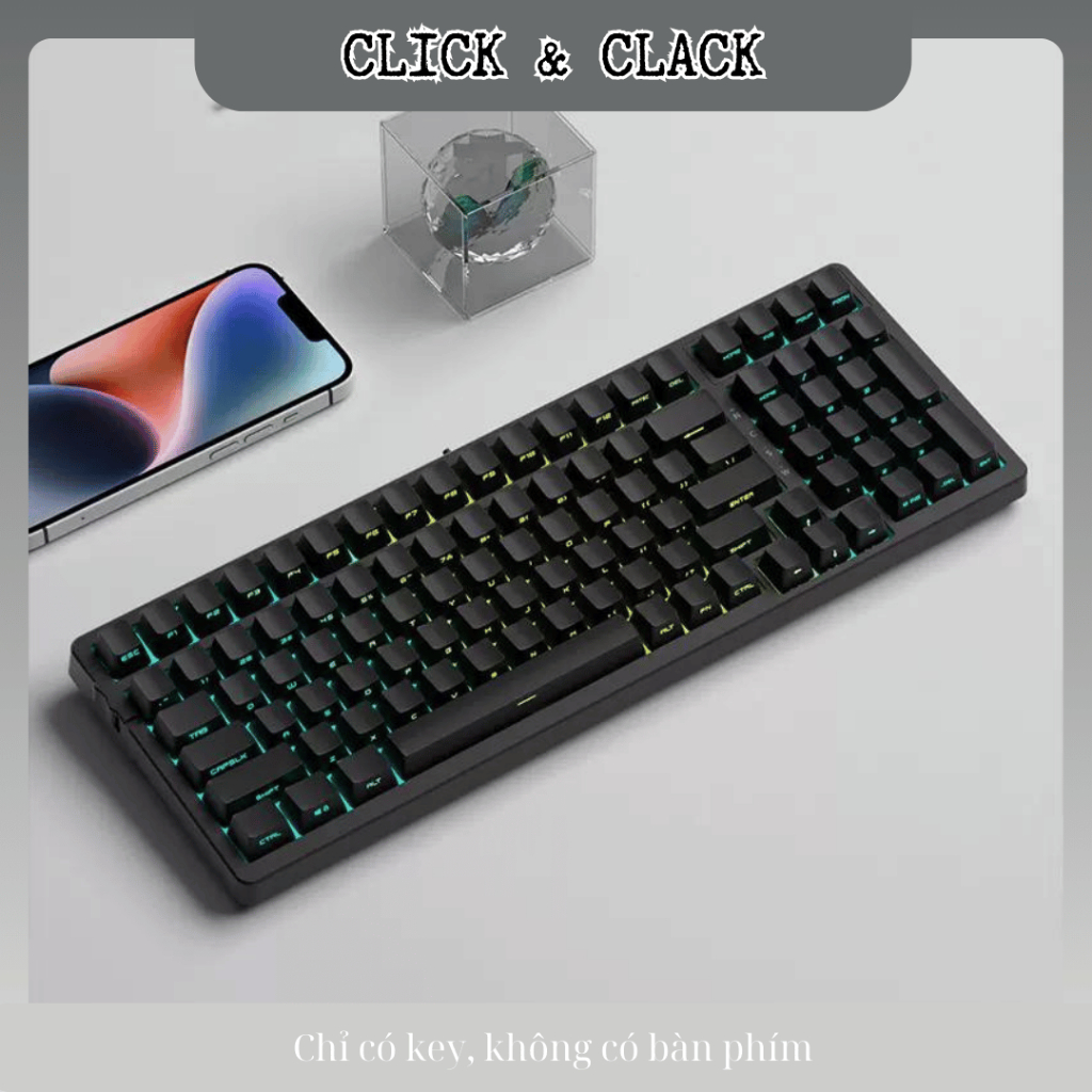 Keycap xuyên led mạch xuôi sideprint - OEM Profile ABS doubleshot - 131 Phím hỗ trợ nhiều layout | BigBuy360 - bigbuy360.vn
