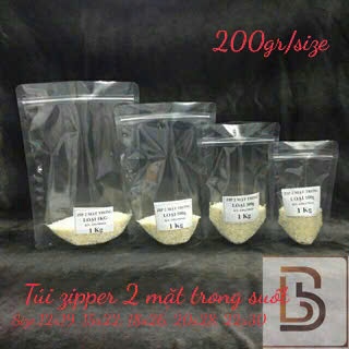 [200gr/size] túi zip 2 mặt trong(hàng có sẵn)