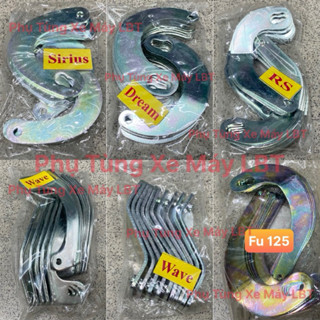 10 Móng Chóng Đứng - Cần Móc Lò Xo Chân Chóng - Chữ C Móc Chân Chóng Xe Dream - Wave Rs S110 - Sirius - Fu 125 Loại Dày