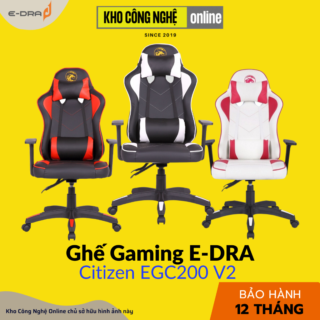 Ghế Gaming E-DRA Citizen EGC200 V2 (Hàng Chính Hãng)