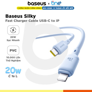Cáp sạc nhanh 20W/27W chuẩn PD Baseus Silky Pudding Series Fast Charging C to i.phone PVC - BANIECOM