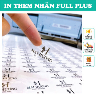 [ COMBO 230  ] TEM TRONG DÁN MẶT SPA, THẨM MỸ VIỆN IN THEO YÊU CẦU [ Kích thước 3x1,5cm]