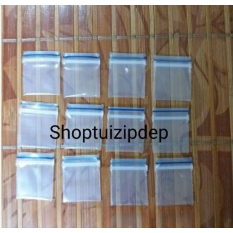 (Có sẵn)100 chiếc túi zip nhỏ dày đẹp 2x2,5 cm