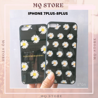 Ốp lưng 7Plus / 8Plus lưng bóng hoa cúc viền dẻo nhiều mẫu