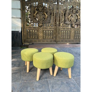 Ghế đôn chân gỗ, ghế đôn sofa bàn trà