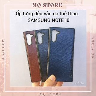 Ốp lưng Samsung Note 10 dẻo vân da thể thao cao cấp nhiều màu