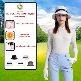 Mũ Golf Nữ Vành Rộng GOLF AHEAD Chất liệu thoáng khí công nghệ chống tia UV hoàn hảo - HC GOLF