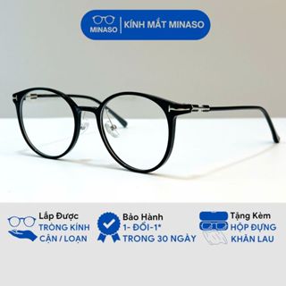 Gọng kính cận nữ nam thời trang form tròn mắt kính không độ chống ánh sáng xanh và tia UV400 phong cách hàn quốc 511