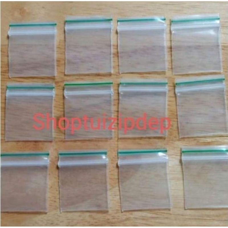 100 chiếc túi zip nhỏ size 2.5x3 dày đẹp