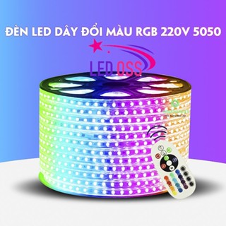 Dây LED nháy đổi 7 màu 5050 RGB 220V (5/10 mét) chưa kèm nguồn điều khiển