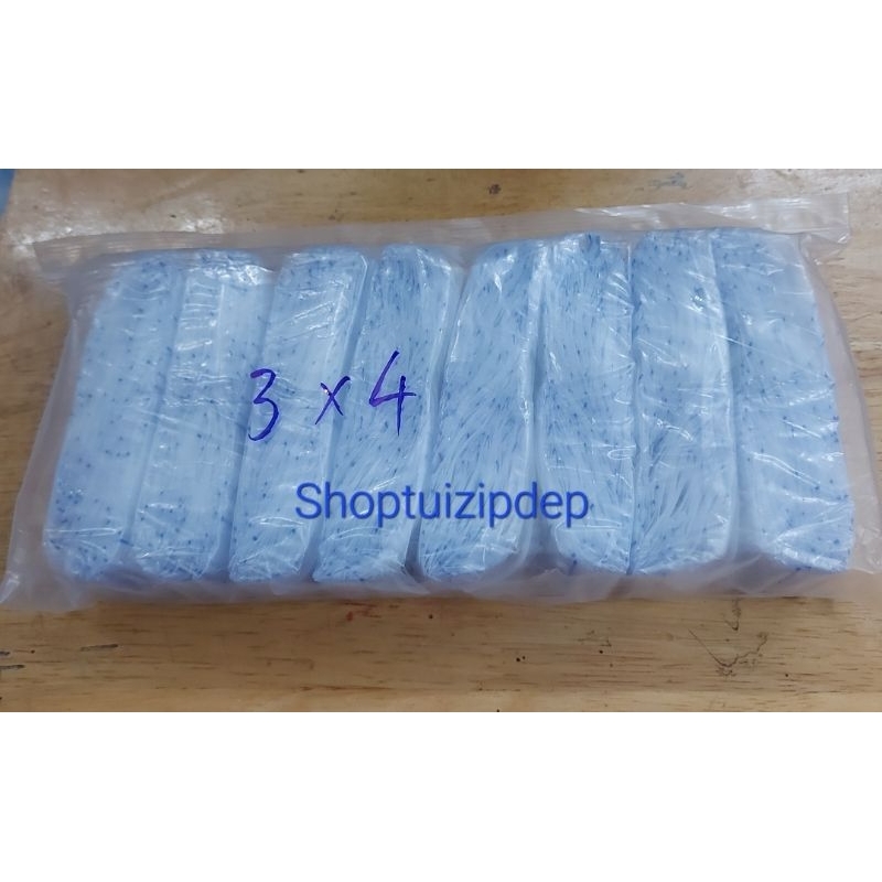 100 chiếc túi zip nhỏ, dày đẹp 3x4 cm