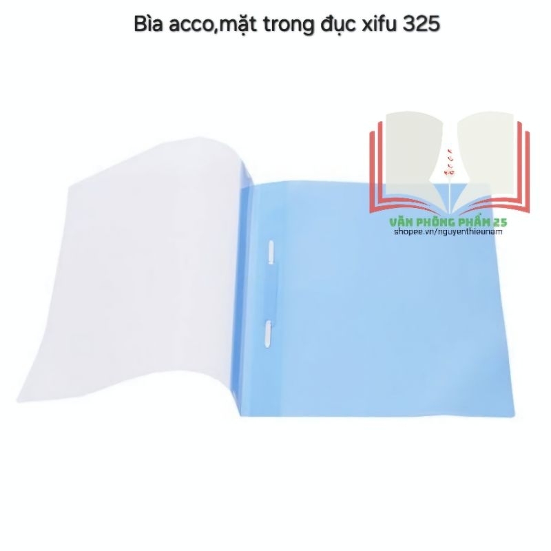 10 cái Bìa acco Xifu 325-file acco nhựa-file mặt trong đục-report file 325