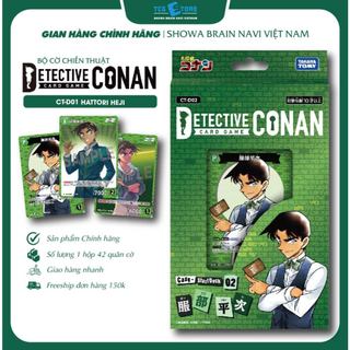 Bộ cờ chiến thuât Conan TCG, Takaratomy, Bộ cơ bản CT-D02 phiên bản Hattori Heiji, số lượng 1 hôp 42 quân cờ