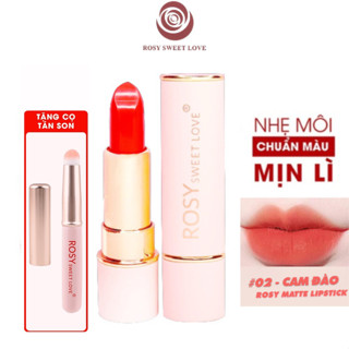  Son Lì Rosy Sweet Love Màu Cam Đào Dạng Thỏi Chính Hãng 