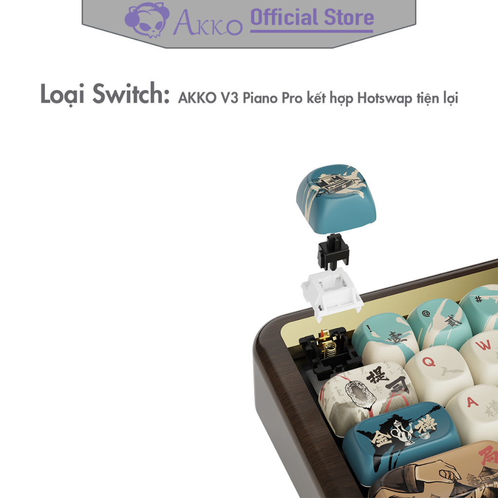 Bàn phím cơ AKKO MU01 Joy of Life [ Hotswap / RGB / Multi-Modes / Switch V3 Piano Pro / 68 Key ] - Hàng Chính Hãng | BigBuy360 - bigbuy360.vn