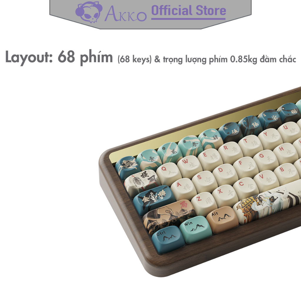 Bàn phím cơ AKKO MU01 Joy of Life [ Hotswap / RGB / Multi-Modes / Switch V3 Piano Pro / 68 Key ] - Hàng Chính Hãng | BigBuy360 - bigbuy360.vn